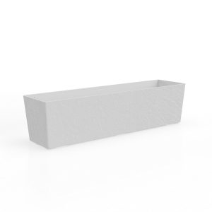 Gardenico Florence Stone virágláda fehér, 75 cm, 75 cm