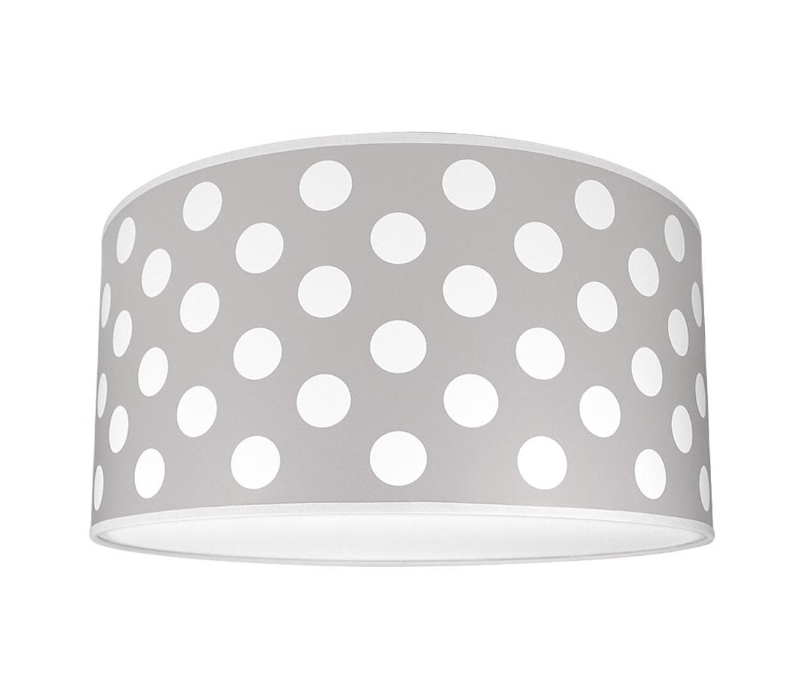 Gyerek mennyezeti lámpa DOTS GREY 2xE27/60W/230V szürke 192