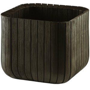 Keter Cube M virágtartó, 50,5 l, barna