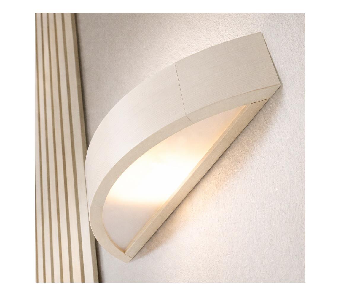 Fali lámpa NATURAL 1xE27/60W/230V fenyő/krémszínű LD.PD 6.4