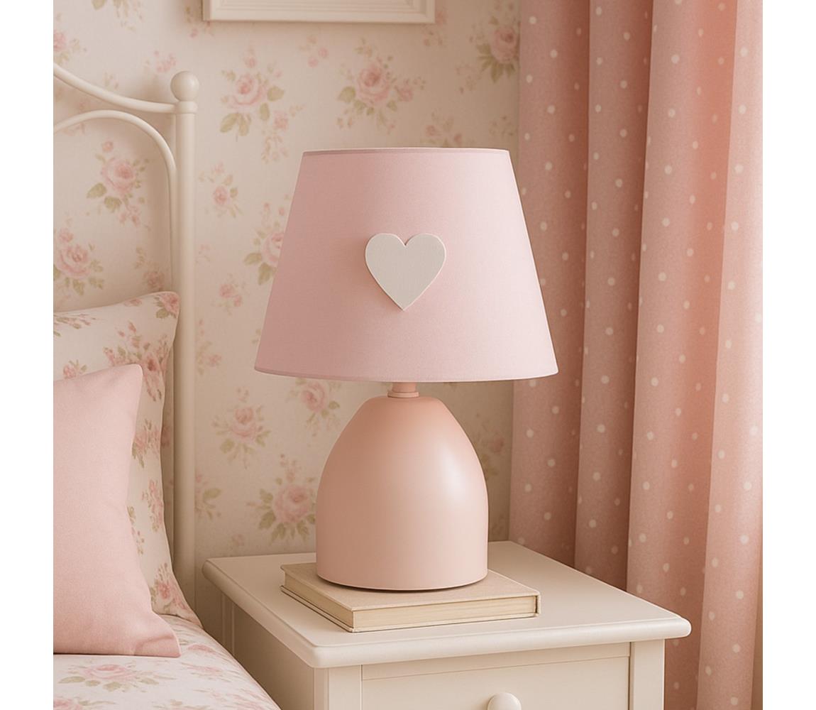 ONLI - Gyereklámpa TITTA 1xE14/6W/230V 20 cm rózsaszín 4929/L
