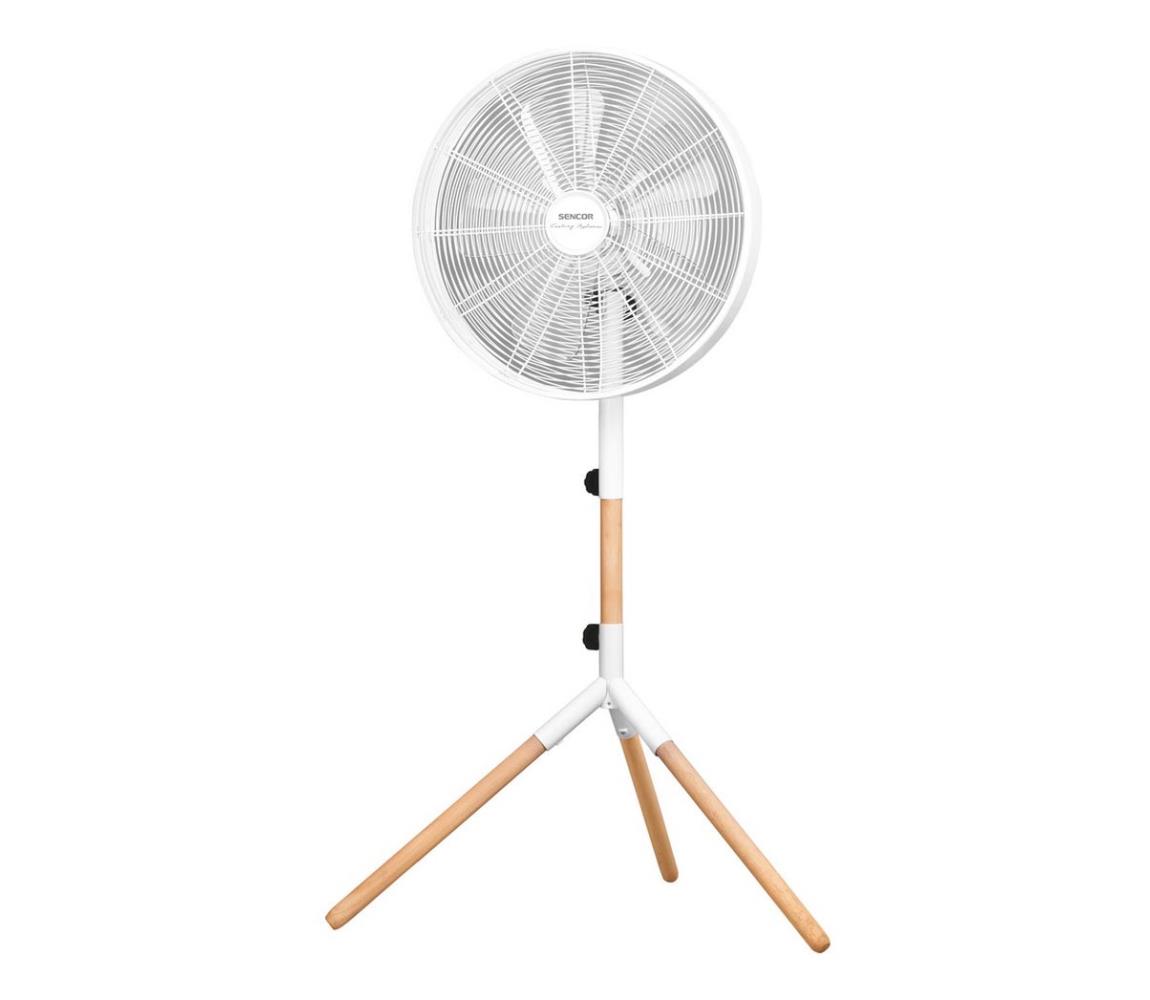 Sencor - Állólátor 50W/230V fehér/bükkfa 41007828