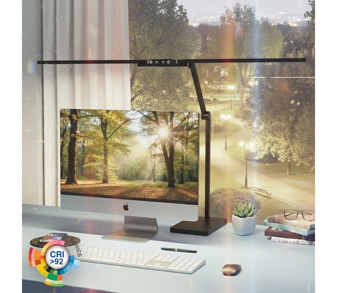 Brilagi-LED Dimmelhető érintéses asztali lámpa VARIO LED/24W/230V 3000-6500K fekete 8590828001805