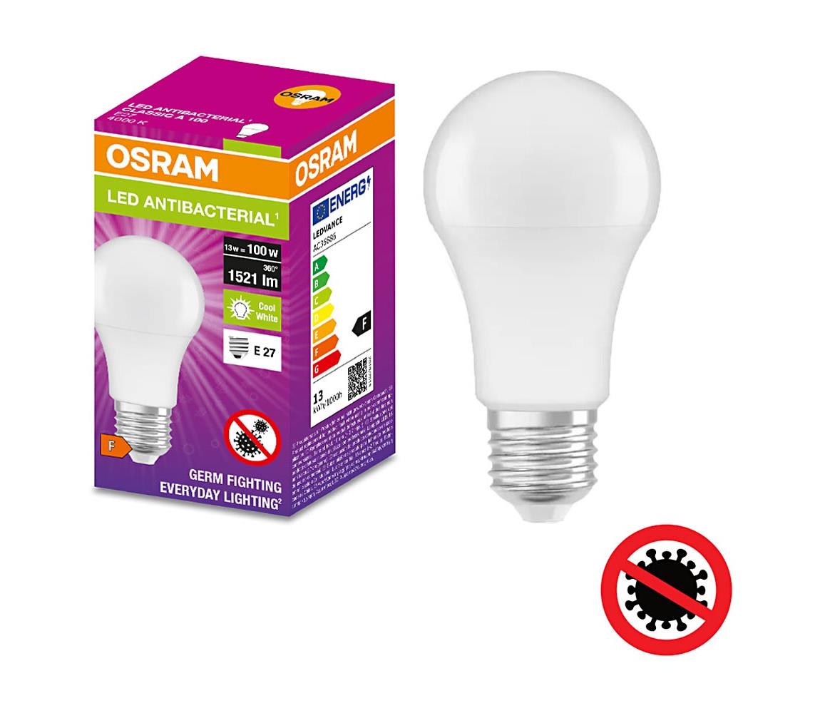 LED Antibakteriális izzó A100 E27/13W/230V 4000K - Osram 4058075560895