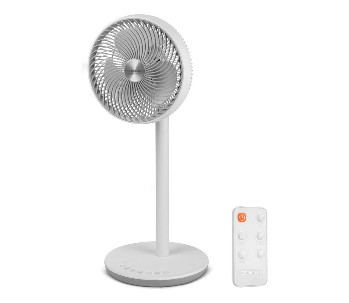 Sencor - Állólátor 3D UltraSilent 26W/230V fehér + távirányítás 41011103